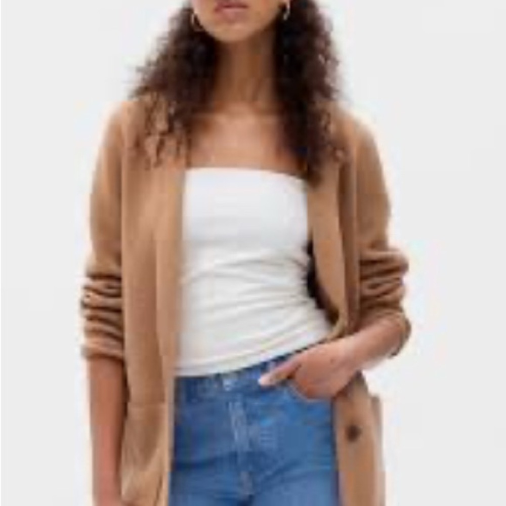 Gap Camel Sweater Blazer